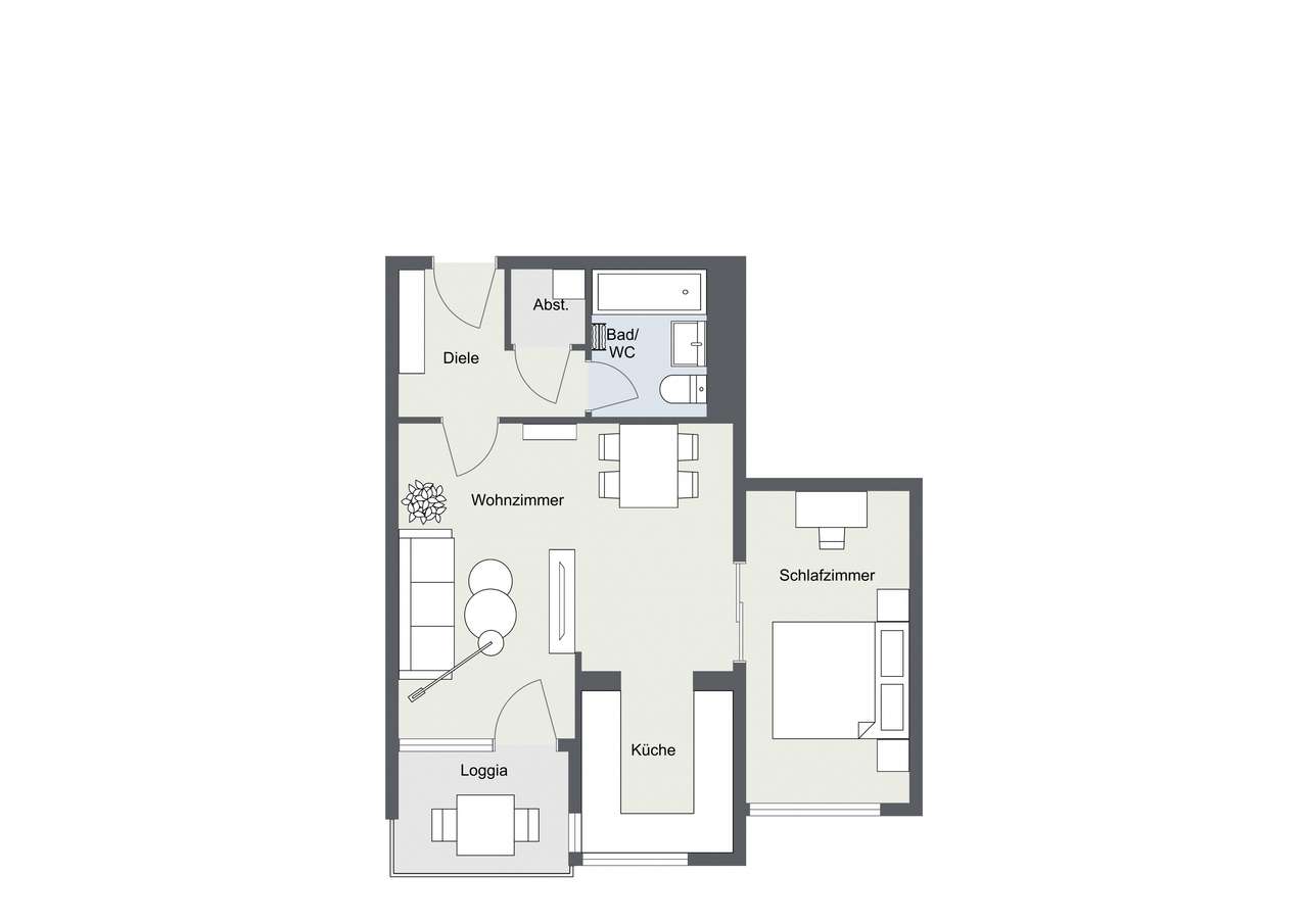 Charmante 2-Zimmer-Wohnung München-Perlach