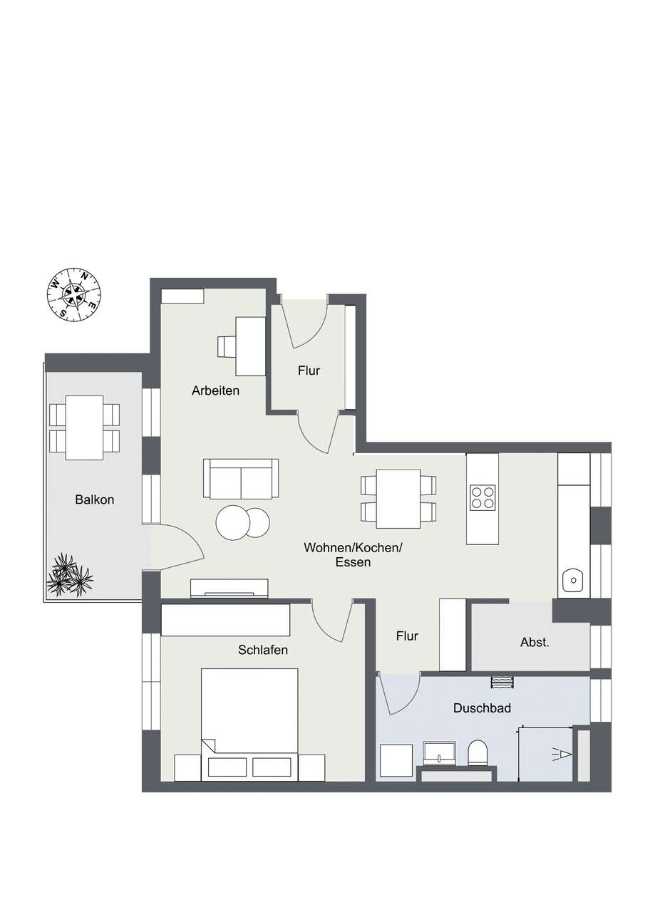 Chice 2,5-Zimmer-Wohnung München-Allach