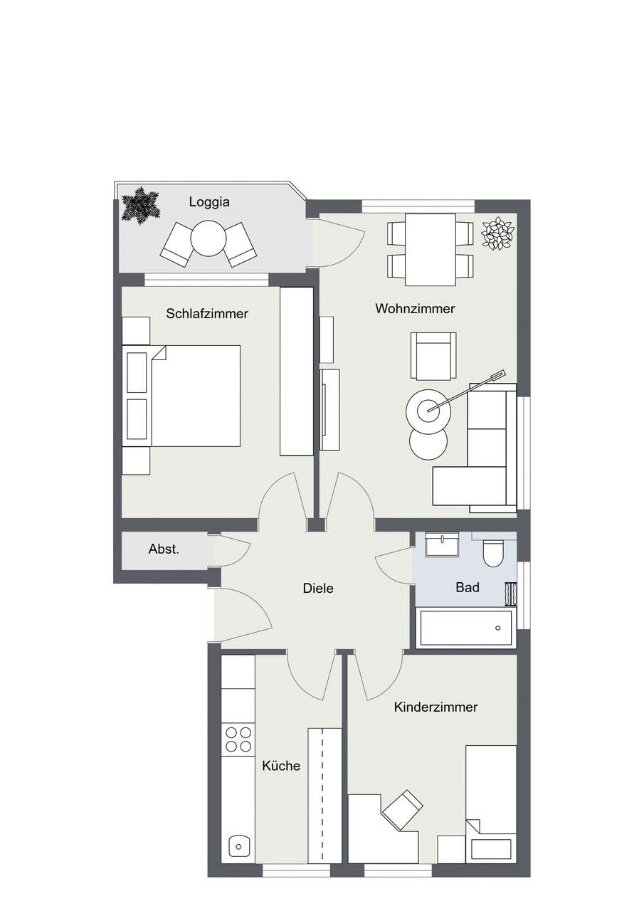 Gemütliche 3-Zimmer-Wohnung München-Sendling