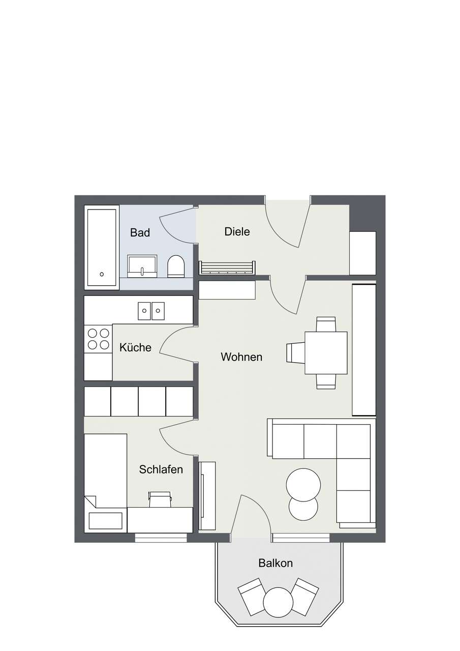 Charmante 1,5-Zimmer-Wohnung direkt am Auer-Mühlbach
