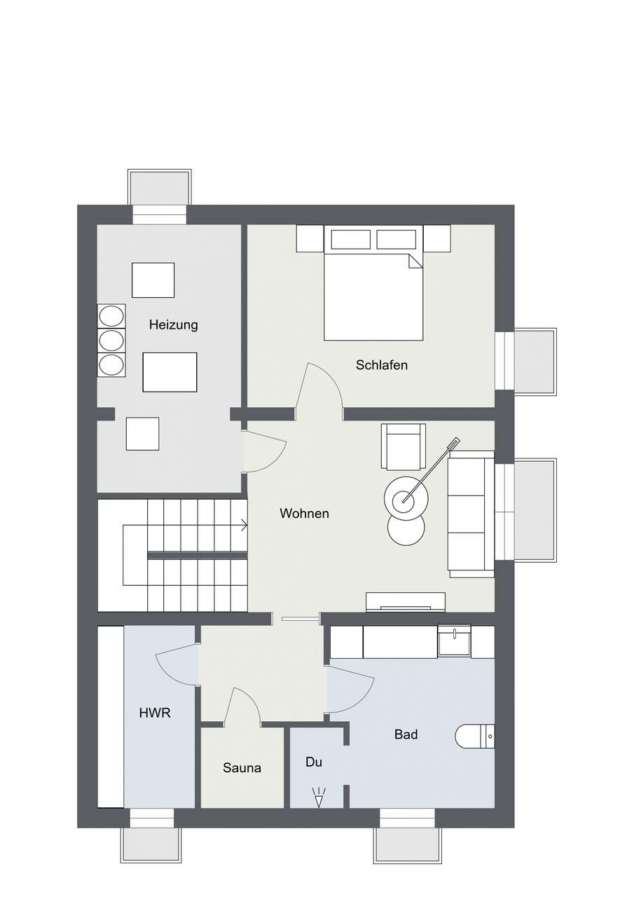 Grundriss Untergeshcoß Grundriss Untergeshcoß