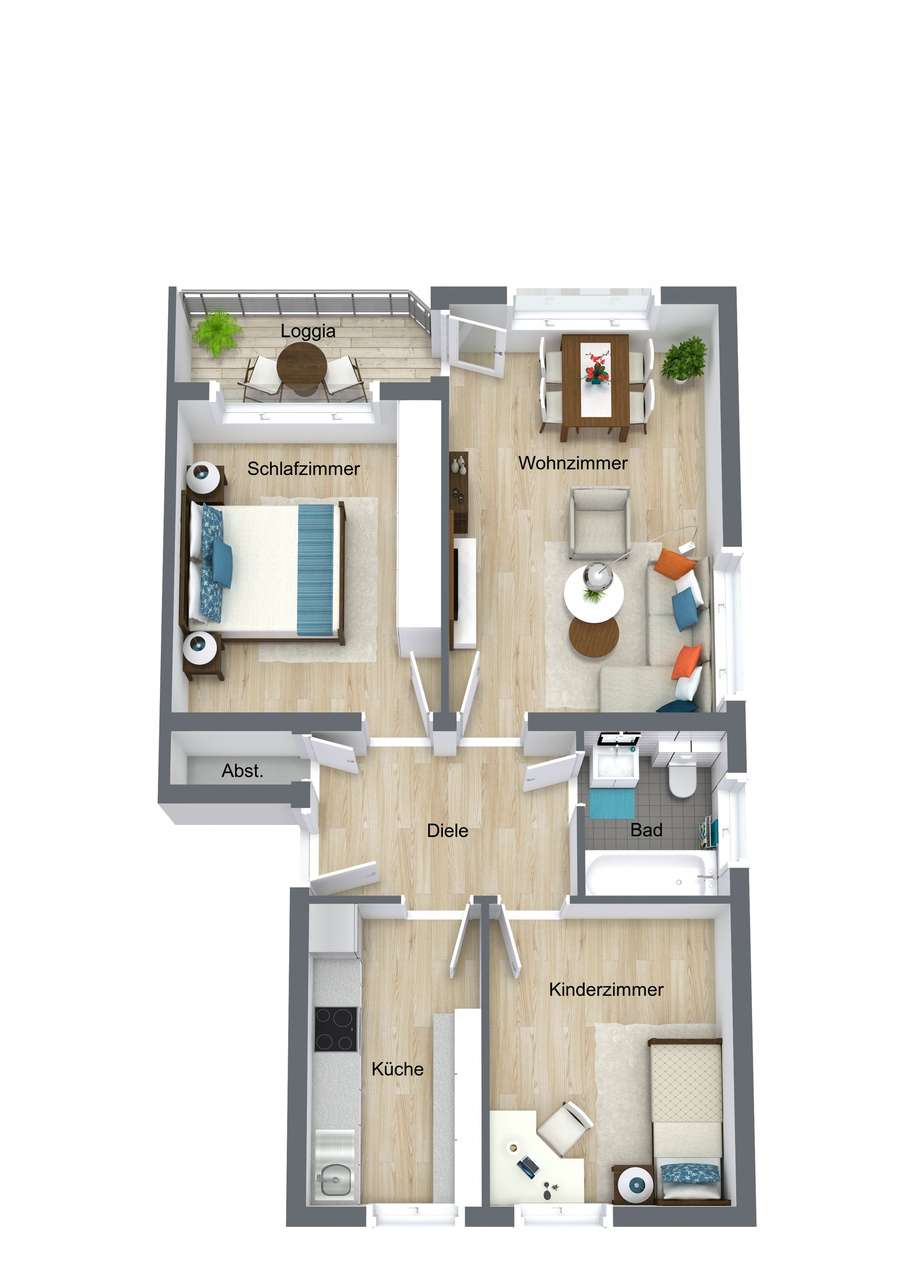Grundriss 3D Grundriss 3D