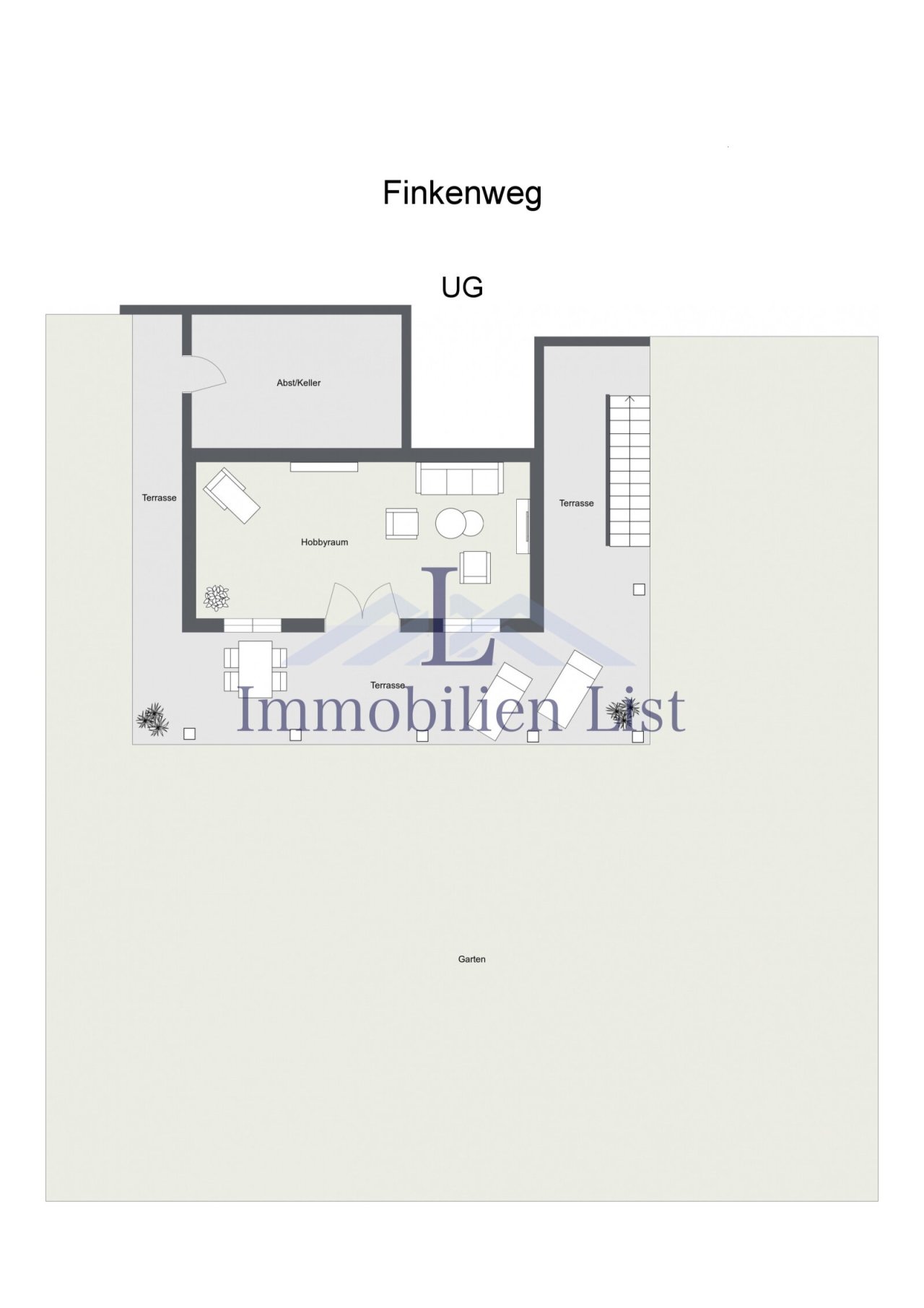 Finkenweg - UG - 2D Floor Plan