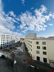 Ausblick Balkon Wohnzimmer