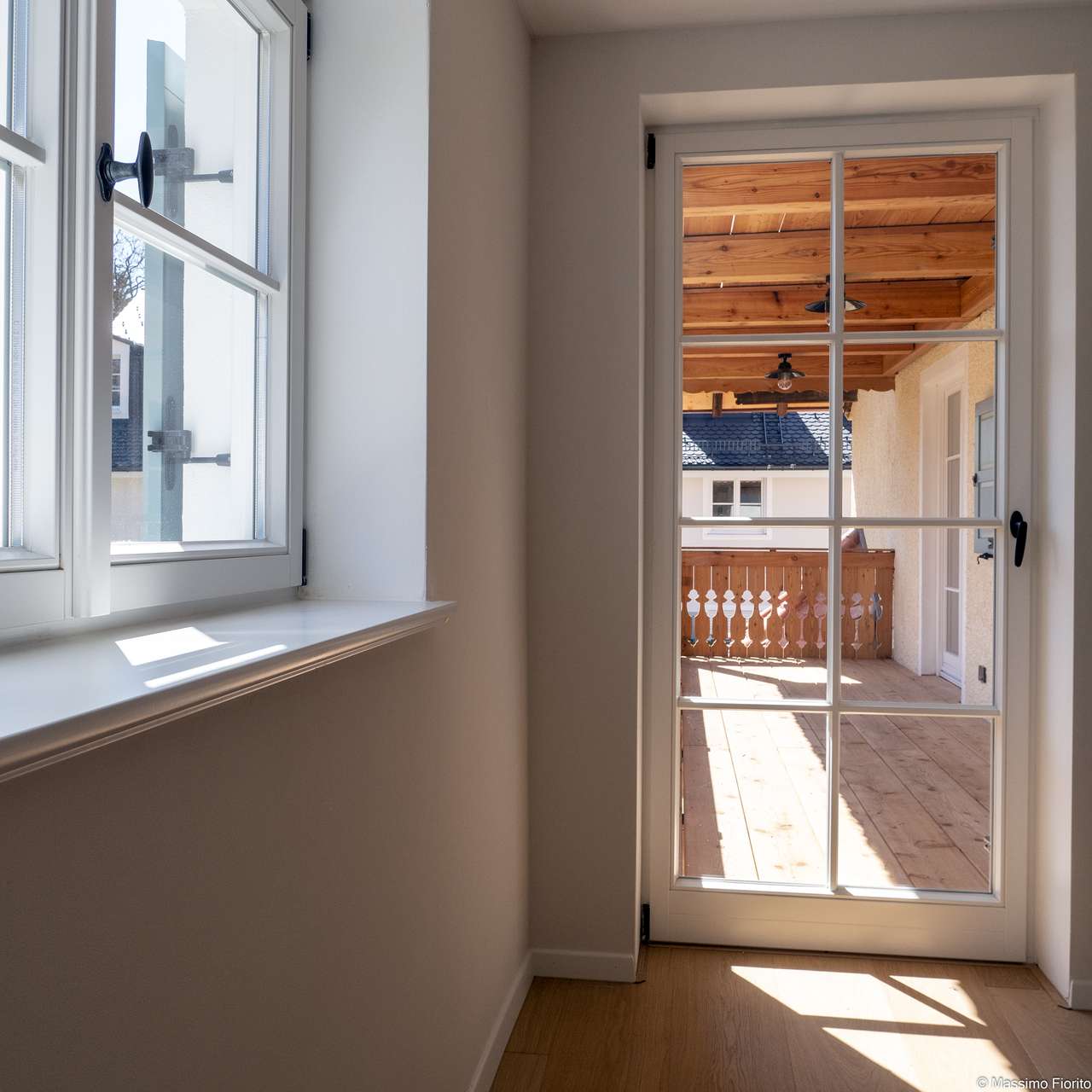 Schlafzimmer mit Balkon
