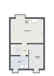 Grundriss Untergeschoss 2D