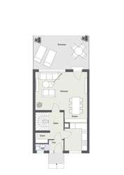 Grundriss Erdgeschoss 2D
