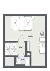 Grundriss Dachgeschoss 2D