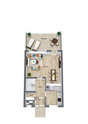 Grundriss Erdgeschoss 3D